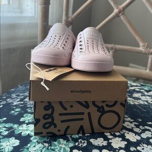 Native Barely Pink Bling Slip-On Shoes